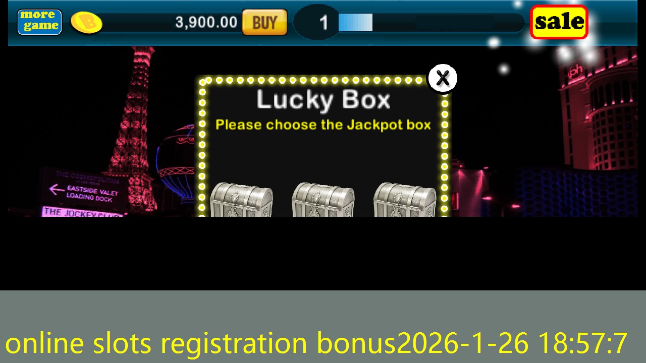 online slots registration bonus